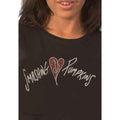 Black - Side - The Smashing Pumpkins Womens-Ladies Gish Heart Cotton T-Shirt