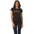 Black - Front - The Smashing Pumpkins Womens-Ladies Gish Heart Cotton T-Shirt