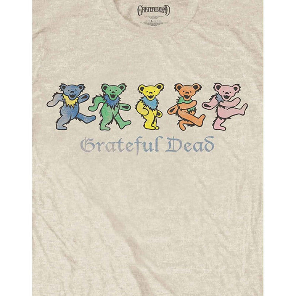 Sand - Side - Grateful Dead Unisex Adult Dancing Bears T-Shirt