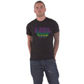 Black - Front - T-Rex Unisex Adult Stacked Logo Cotton T-Shirt