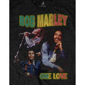 Black - Side - Bob Marley Unisex Adult One Love Homage T-Shirt