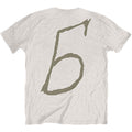 Natural - Back - Billie Eilish Unisex Adult Billie 5 Back Print Cotton T-Shirt