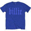 Blue - Front - Billie Eilish Unisex Adult Billie 5 Back Print Cotton T-Shirt