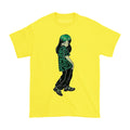 Yellow - Front - Billie Eilish Unisex Adult Billie Anime Cotton T-Shirt