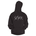 Black - Front - Slayer Unisex Adult Scratch Logo Pullover Hoodie