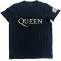 Navy Blue - Front - Queen Unisex Adult Appliqué Logo T-Shirt