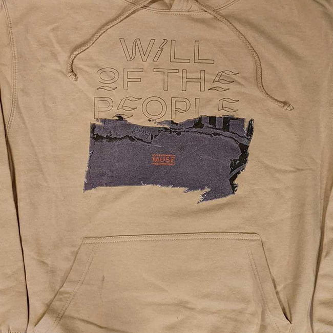 Sand - Back - Muse Unisex Adult Will Of The People Pullover Hoodie
