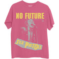 Pink - Front - Sex Pistols Unisex Adult No Future Cotton T-Shirt