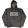 Charcoal Grey - Front - Nine Inch Nails Unisex Adult Logo Pullover Hoodie