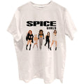 White - Front - Spice Girls Unisex Adult Pose Cotton T-Shirt