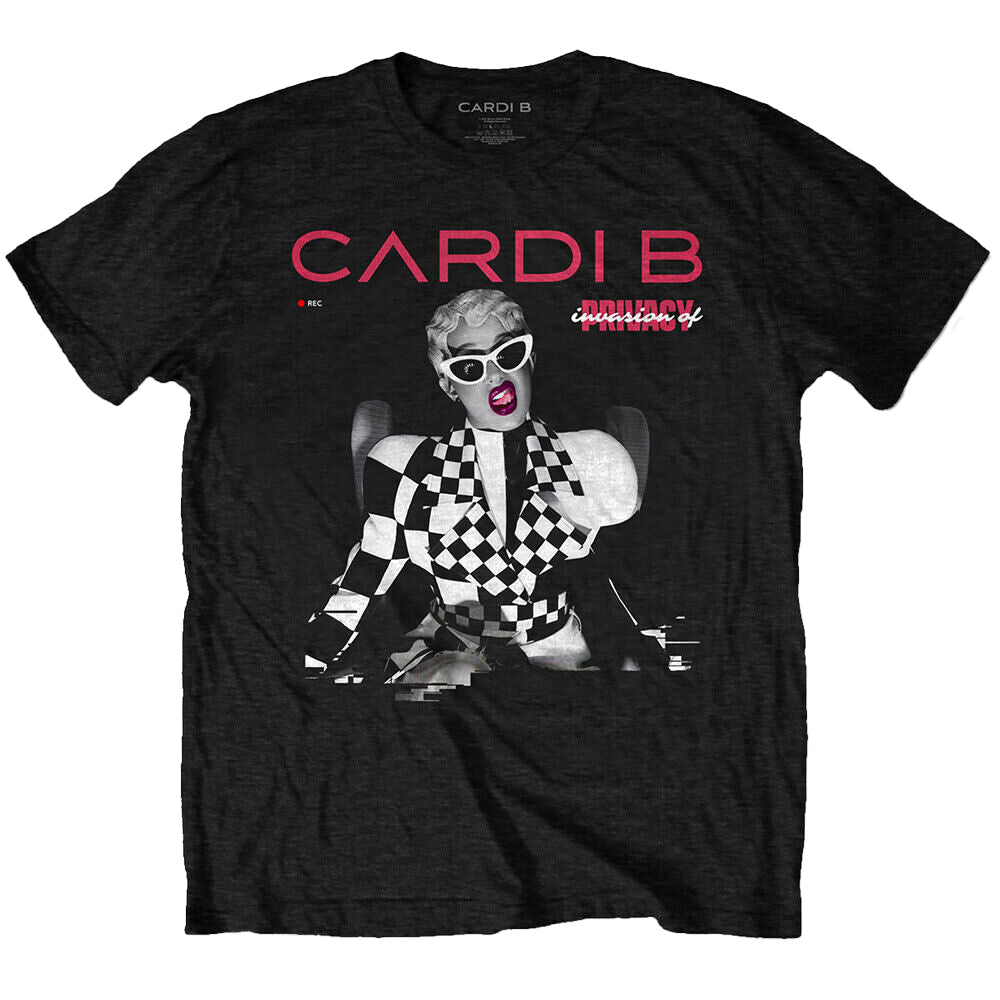 Black - Front - Cardi B Unisex Adult Transmission Cotton T-Shirt