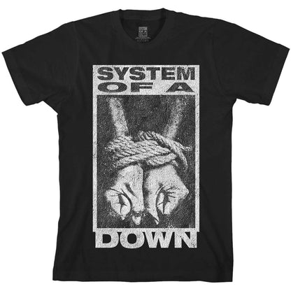Black - Front - System Of A Down Unisex Adult Ensnared Cotton T-Shirt