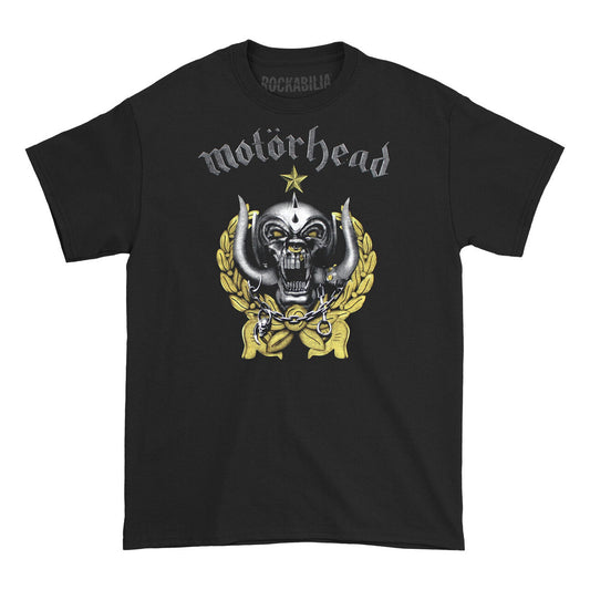 Black - Front - Motorhead Unisex Adult Everything Louder Forever Back Print Cotton T-Shirt