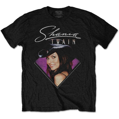 Black - Front - Shania Twain Unisex Adult Photograph Cotton T-Shirt