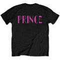 Black - Back - Prince Unisex Adult Many Faces Back Print Cotton T-Shirt