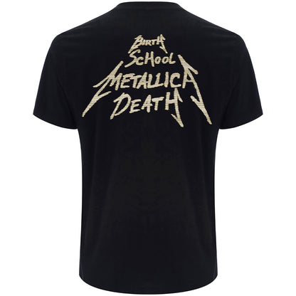 Black - Back - Metallica Unisex Adult Birth Death Crossed Arms Cotton T-Shirt