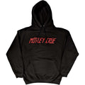Black - Front - Motley Crue Unisex Adult Distressed Logo Pullover Hoodie