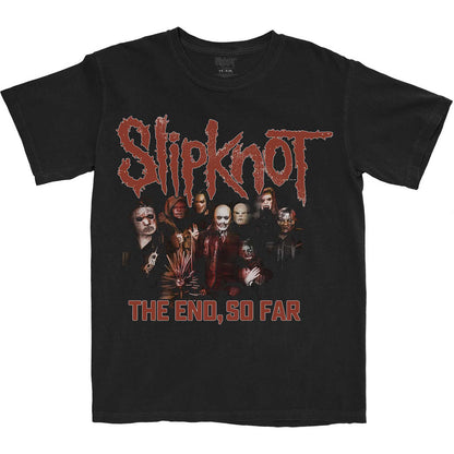 Black - Front - Slipknot Unisex Adult The End, So Far Photograph Cotton T-Shirt