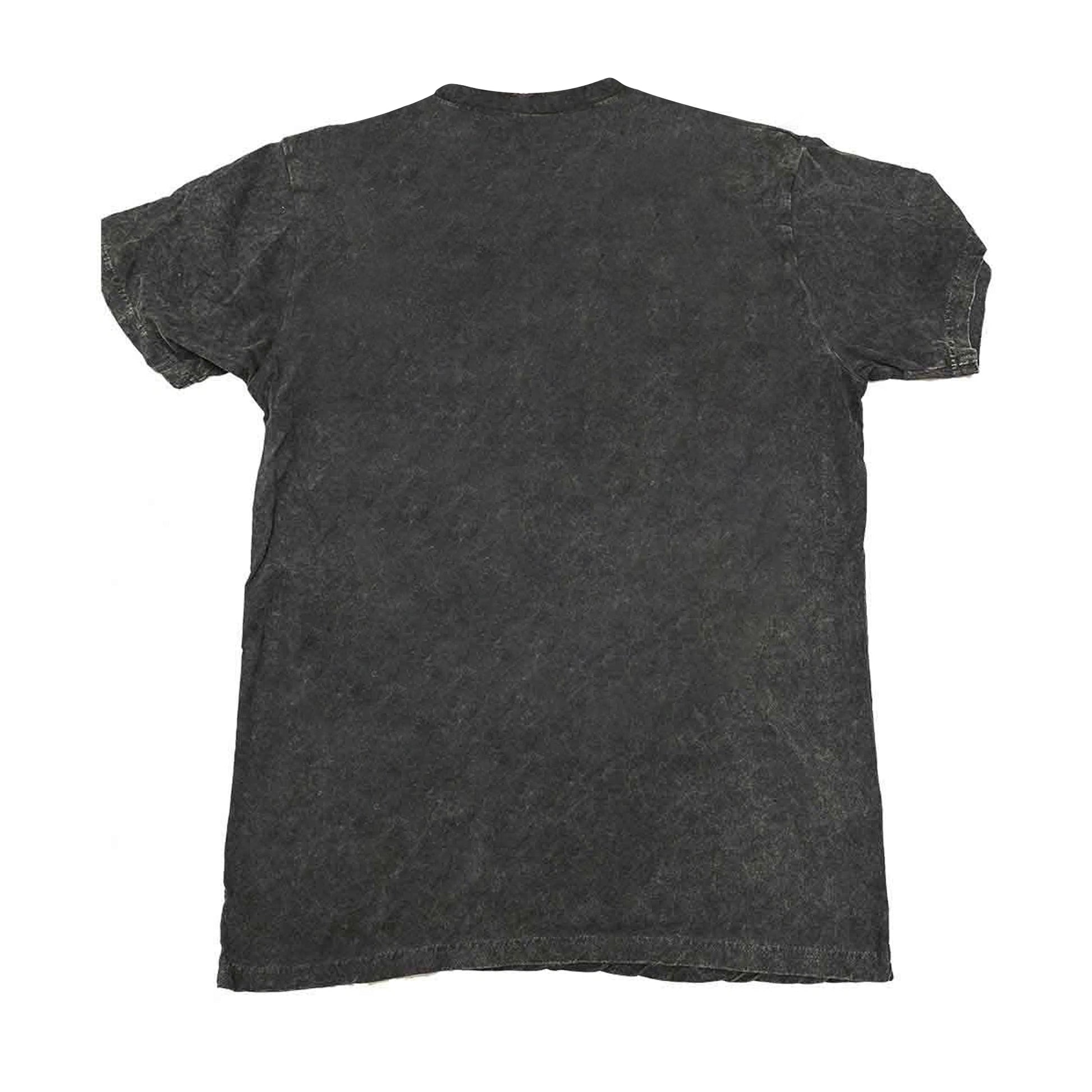 Black - Back - The Rolling Stones Unisex Adult Leopard Tongue Acid Wash T-Shirt