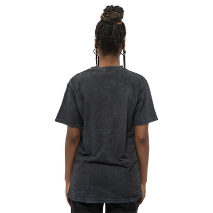 Black - Lifestyle - The Rolling Stones Unisex Adult Leopard Tongue Acid Wash T-Shirt