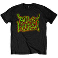 Black - Front - Billie Eilish Childrens-Kids Graffiti Cotton T-Shirt