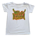White - Front - Billie Eilish Childrens-Kids Graffiti Cotton T-Shirt
