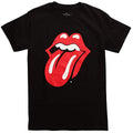 Black - Front - The Rolling Stones Childrens-Kids Classic Tongue T-Shirt