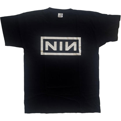 Black - Front - Nine Inch Nails Unisex Adult Logo Cotton T-Shirt