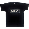 Black - Front - Nine Inch Nails Unisex Adult Logo Cotton T-Shirt