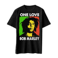 Black - Front - Bob Marley Unisex Adult One Love Cotton T-Shirt
