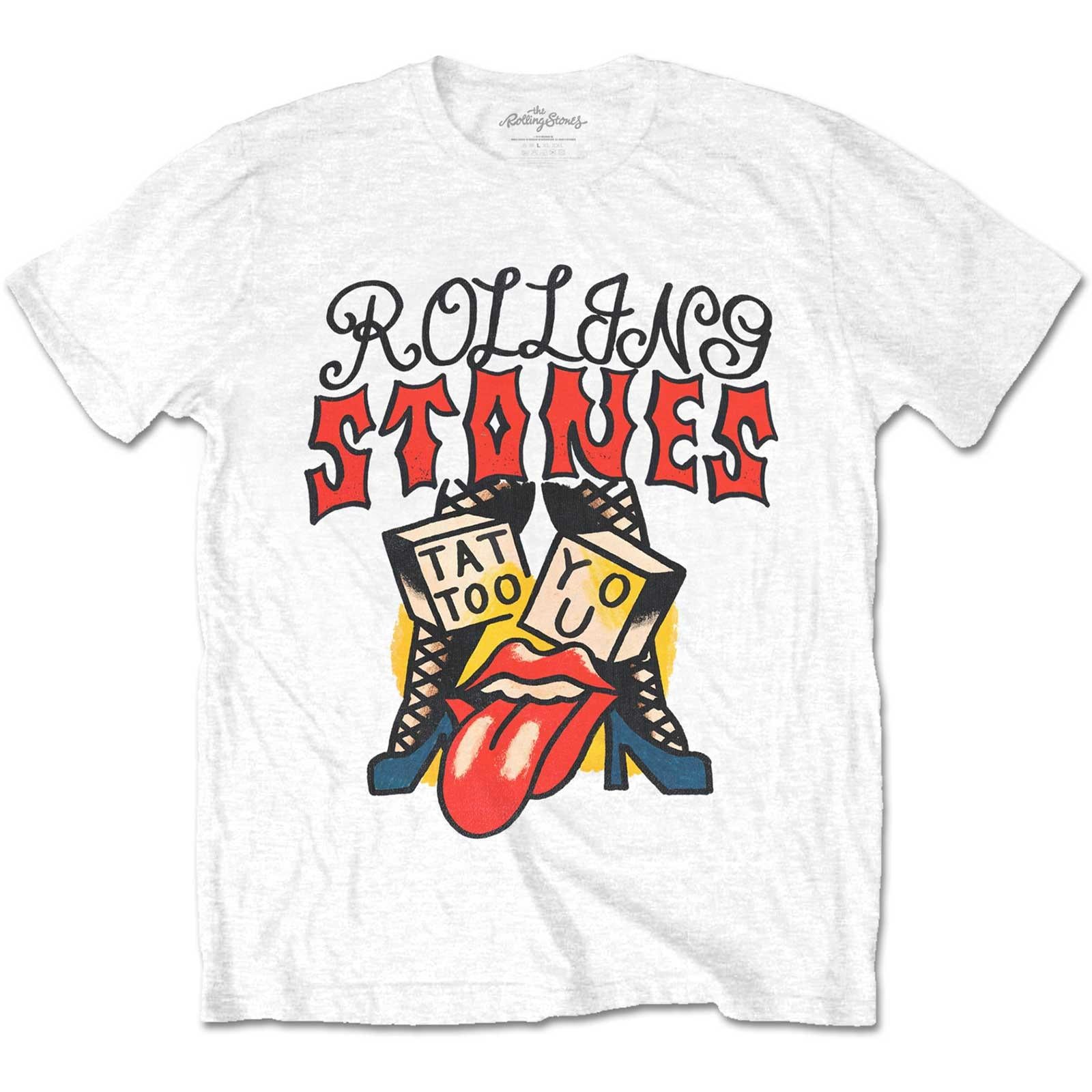 White - Front - The Rolling Stones Unisex Adult Tattoo You II T-Shirt