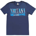 Navy Blue - Front - Nirvana Unisex Adult Nevermind Back Print T-Shirt