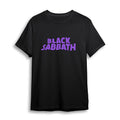 Black - Front - Black Sabbath Unisex Adult Wavy Cotton Logo T-Shirt