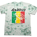 Green - Front - Bob Marley Unisex Adult Rasta Colours Tie Dye T-Shirt