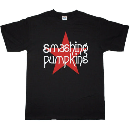 Black - Front - The Smashing Pumpkins Unisex Adult Logo Cotton T-Shirt