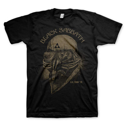 Black - Front - Black Sabbath Unisex Adult US Tour 1978 Plus T-Shirt