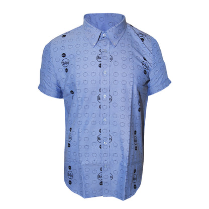 Oxford Blue - Front - The Beatles Unisex Adult Drum Shirt