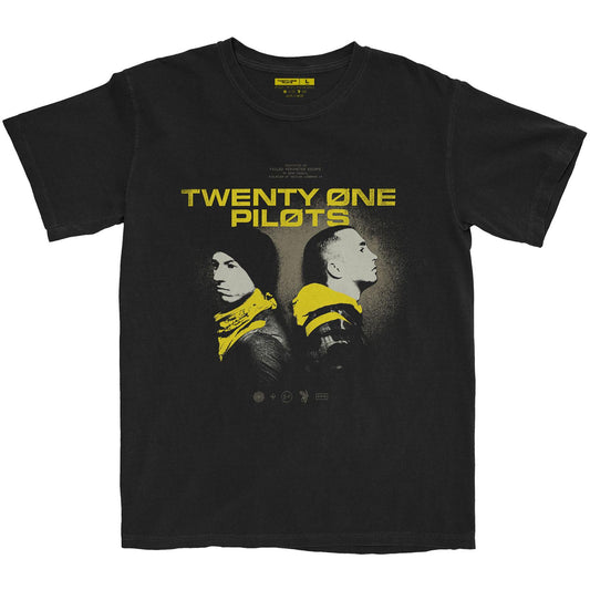 Black - Front - twenty one pilots Unisex Adult Back To Back T-Shirt