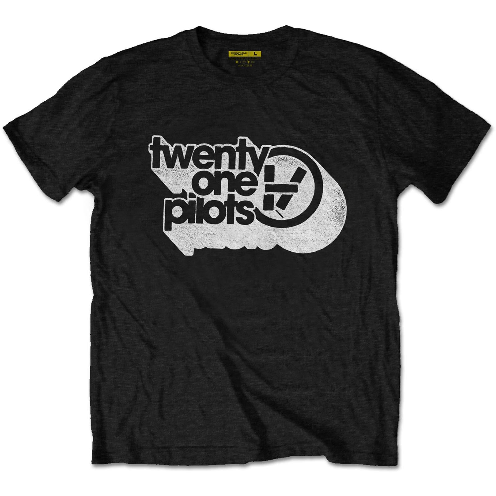 Black - Front - twenty one pilots Unisex Adult Vessel Vintage T-Shirt