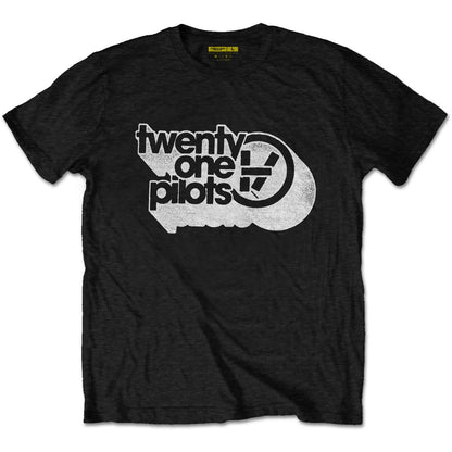 Black - Front - twenty one pilots Unisex Adult Vessel Vintage T-Shirt