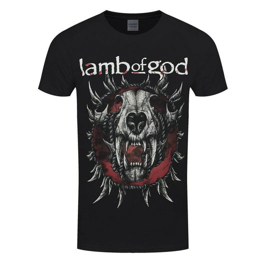 Black - Front - Lamb Of God Unisex Adult Radial Cotton T-Shirt