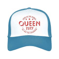 Blue-White - Front - Queen Unisex Adult Champions 77 Mesh Panel Baseball Cap