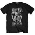 Black - Front - Nirvana Unisex Adult Cabaret Metro T-Shirt
