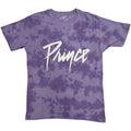 Purple - Front - Prince Unisex Adult Purple Rain Back Print T-Shirt