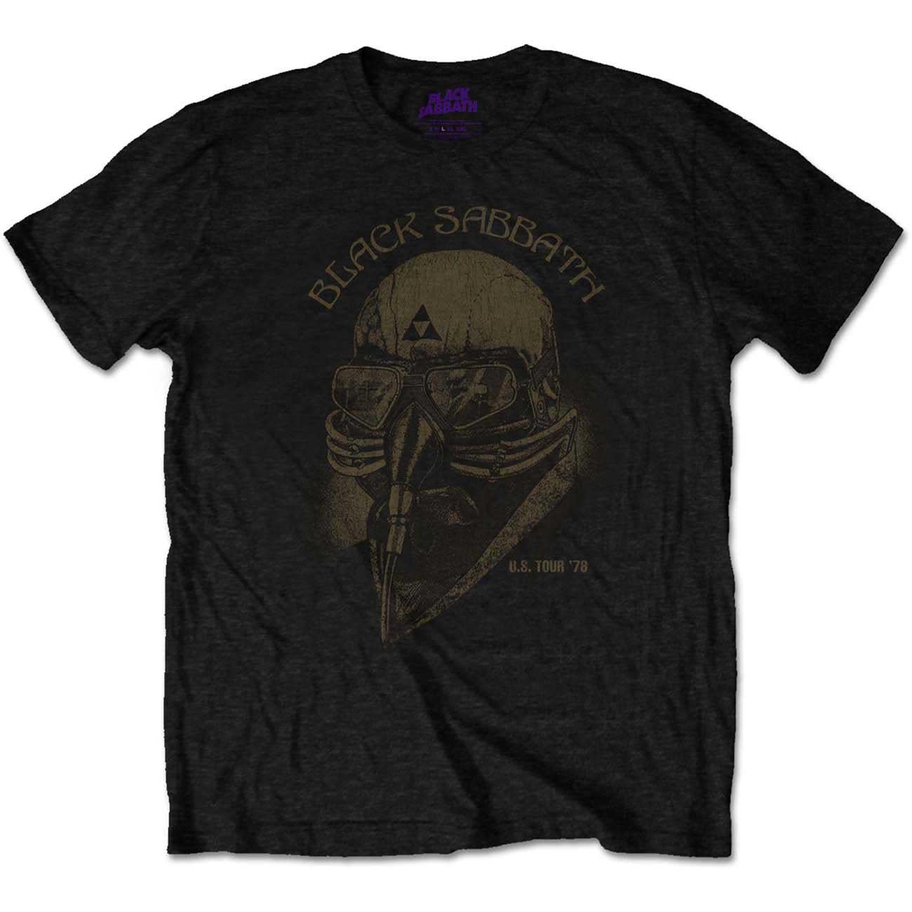 Black - Front - Black Sabbath Childrens-Kids US Tour 1978 Avengers T-Shirt