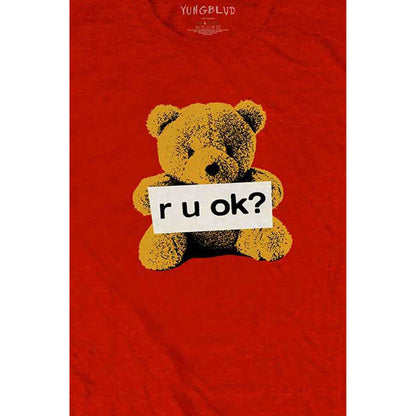 Red - Side - Yungblud Unisex Adult R U Ok? T-Shirt