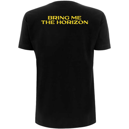 Black - Back - Bring Me The Horizon Unisex Adult Spray Hex T-Shirt