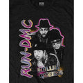 Black - Side - Run DMC Unisex Adult Hollis Queens Homage T-Shirt