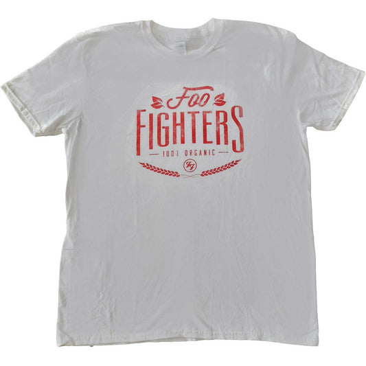 White - Front - Foo Fighters Unisex Adult 100% Organic Cotton T-Shirt