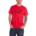 Red - Front - Yungblud Unisex Adult Life On Mars Back Print T-Shirt